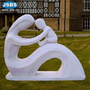 White Abstract Statue, JS-AS030