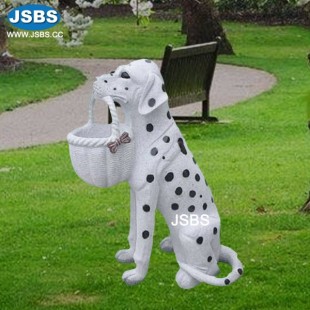 Garden Decoration Marble Dog Sculpture, JS-AN008