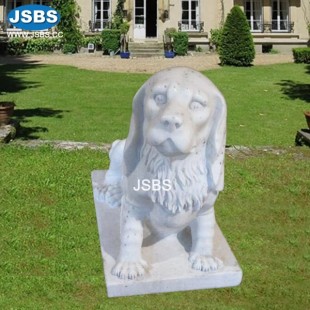 Marble Dog Sculpture, JS-AN082