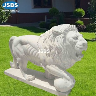 White Lion Sculpture, JS-AN036