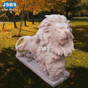 Marble Lion Sculpture, JS-AN045