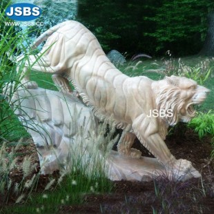 Marble Tiger Sculpture, JS-AN143B