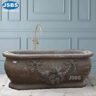 Brown Stone Floral Bath tub, JS-BT032