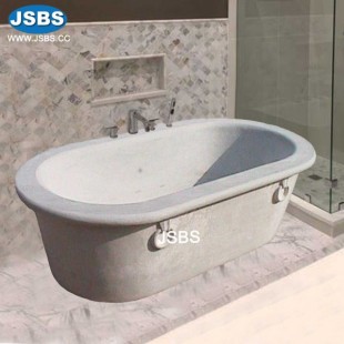 White Simply Tub with Ring, JS-BT006