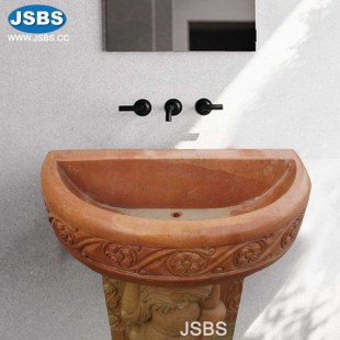 Carved Stone Sink, JS-WB031B