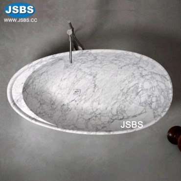Marble oval sink, JS-WB044