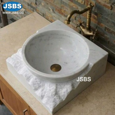 White Marble Square Sink, JS-WB045