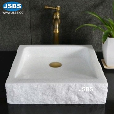 Small square cheap marble basin, JS-WB047
