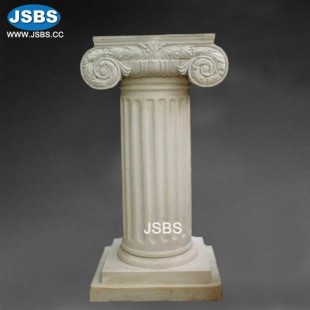 Beige Marble Pedestal, JS-CM013