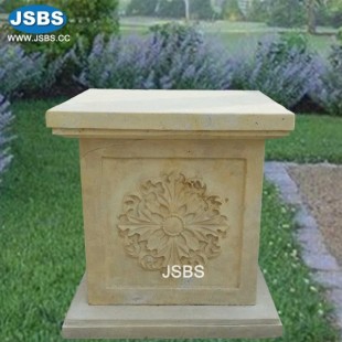 Beige Marble Pedestal, JS-CM134