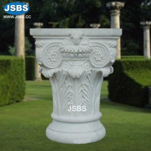 Carved Marble Pedestal, JS-CM053