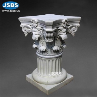 White Marble Pedestal, JS-CM067
