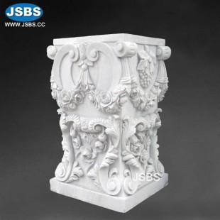 White Marble Pedestal, White Marble Pedestal