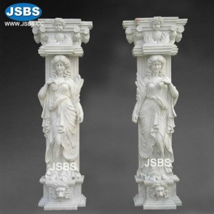 Carved Statue Column, JS-CM027