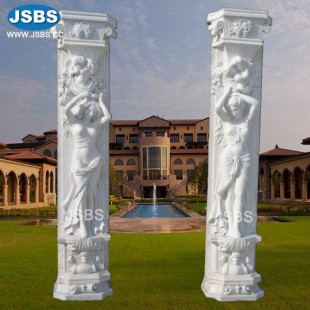 Carved Statue Column, JS-CM042