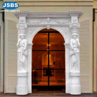 White Marble Door Surround, JS-D002