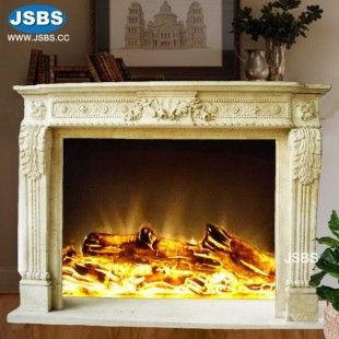 Antique Style Marble Fireplace, JS-FP226