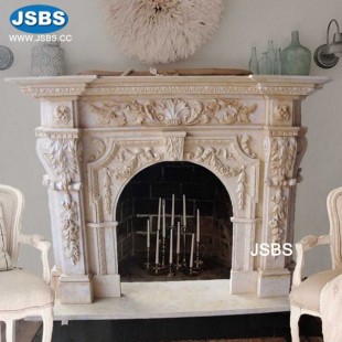 French Style Marble Fireplace, French Style Marble Fireplace