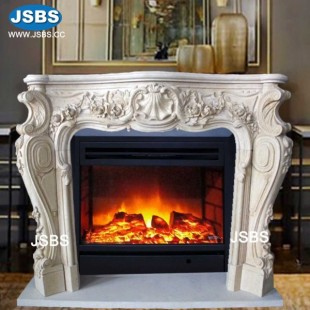 Hot Selling White Fireplace Frame, JS-FP092