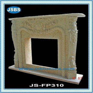 Indoor Cream Fireplace Mantel, JS-FP310
