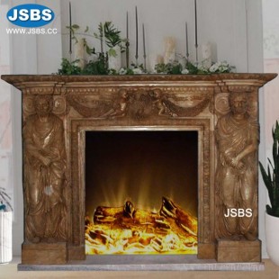 Classical Man Stone Fireplace, JS-FP175