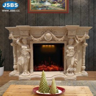 Top selling Sculpture Firepalce Mantels, JS-FP002