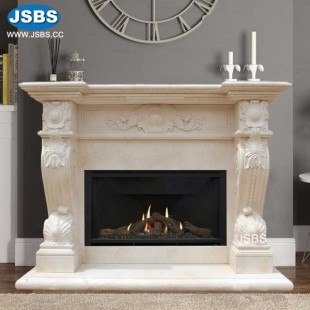 Beige Fireplace Ornaments, JS-FP170