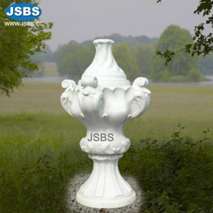 White Marble Vase, JS-P068