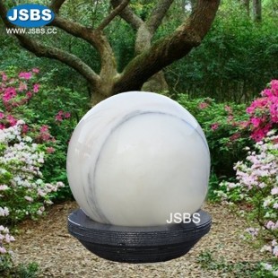 White Rotating Ball Fountain, JS-FT123