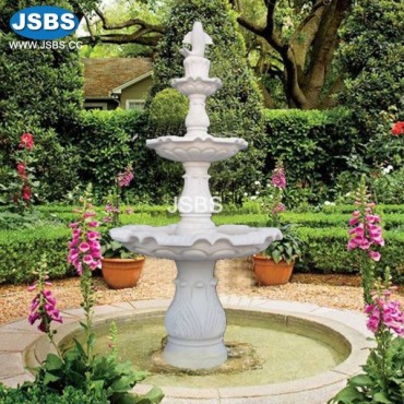 White Marble Water Fountain, JS-FT085