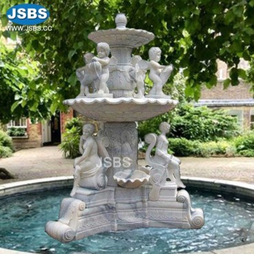 Children&Women Marble Fountain, JS-FT065