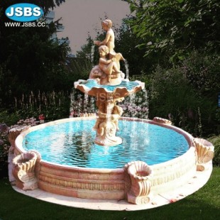 Children Marble Fountain , JS-FT015