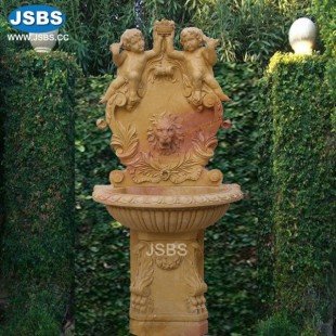 Dark Yellow Marble Fountain, JS-FT229