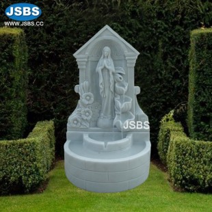 Female White Marble Fountain, JS-FT190