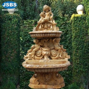 Middle Yellow Marble Fountain, JS-FT168