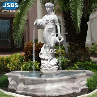 White Marble Maiden with Jug , JS-FT154