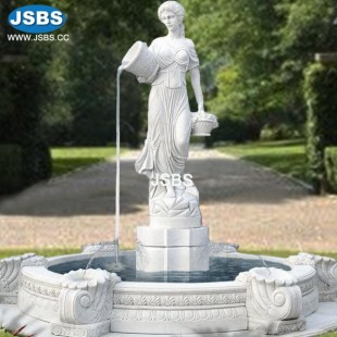 White Marble Maiden with Jug , JS-FT155