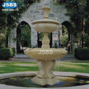 Cream Outdoor Water Fountain, JS-FT254