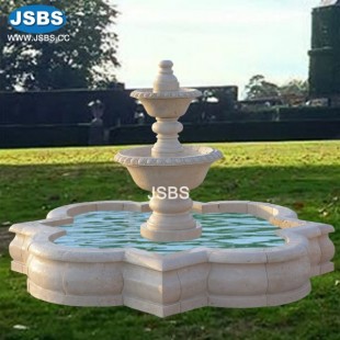 Cream Outdoor Water Fountain , JS-FT237