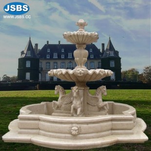 Horse Marble Tier Fountain, JS-FT214