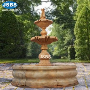 Yellow Marble Tier Fountain, JS-FT003
