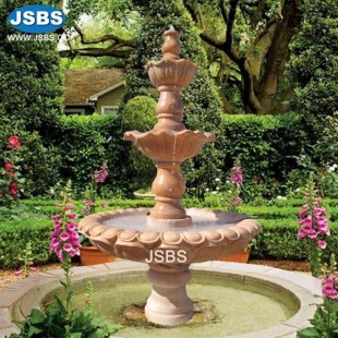 Brown Marble Tier Fountain, JS-FT098