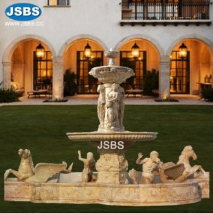 Cream Marble Tier Fountain, JS-FT153