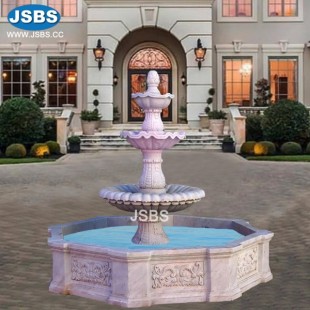 Marble Pink Tier Fountain, JS-FT197