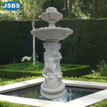 White Marble Tier Fountain, JS-FT209
