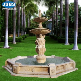 Cream Marble Tier Fountain, JS-FT245