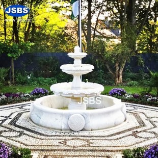 White Marble Tier Fountain for Germany, JS-FT260