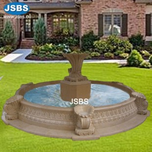 Hand Carved Stone Urn Fountain, JS-FT079