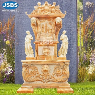 Lion Head Marble Wall Fountain, JS-FT064