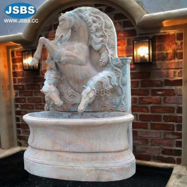 Horse Marble Wall Fountain, JS-FT239